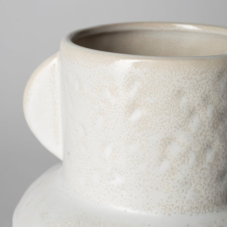 Judy Small Eggshell Ceramic Vase by Mercana at Eve Furniture