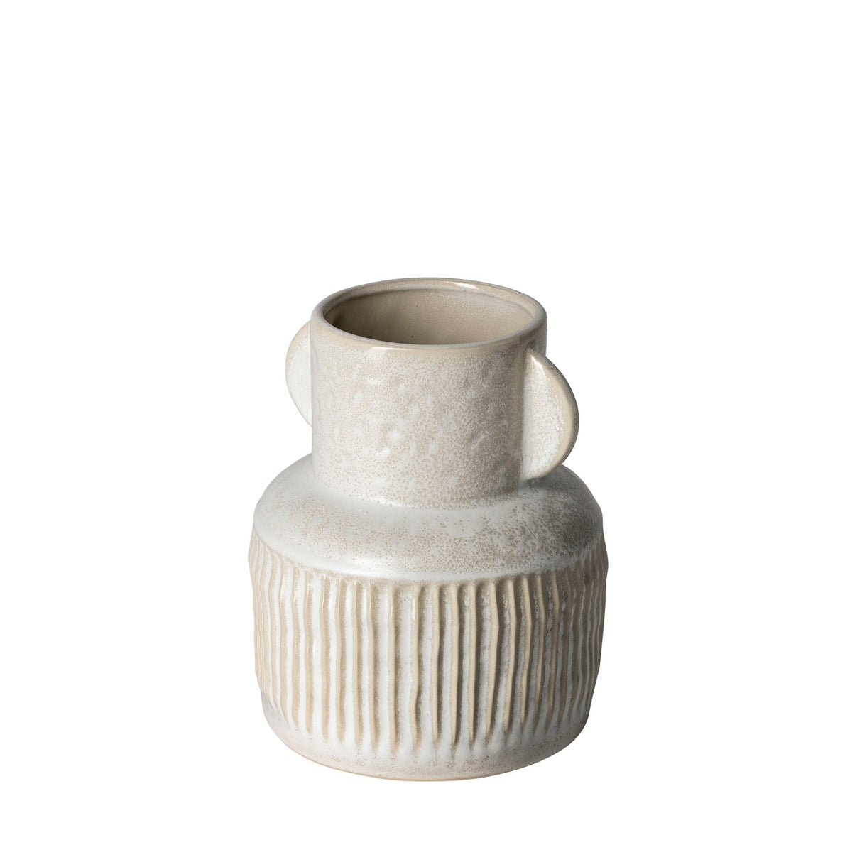 Judy Small Eggshell Ceramic Vase by Mercana at Eve Furniture