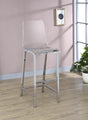 Juelia Chrome/Clear Acrylic Bar Stools, Set of 2 by Coaster at Eve Furniture