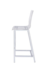 Juelia Chrome/Clear Acrylic Bar Stools, Set of 2 by Coaster at Eve Furniture