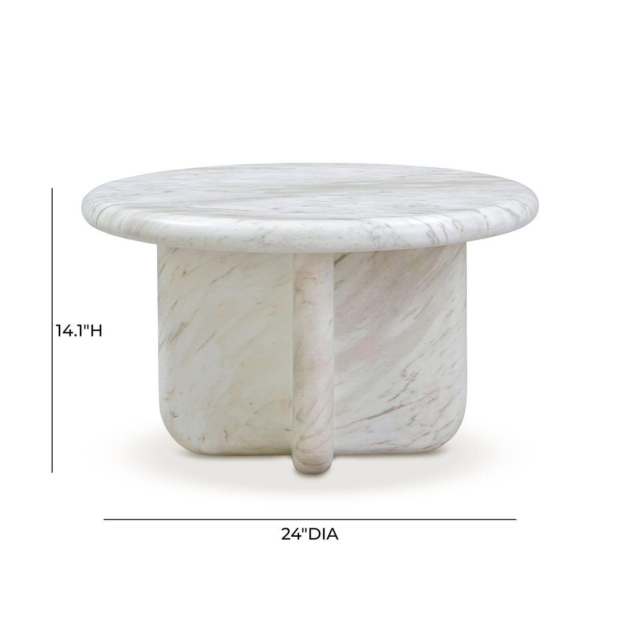 Juju Nesting Indoor/Outdoor Marble Coffee Tables by TOV Furniture at Eve Furniture