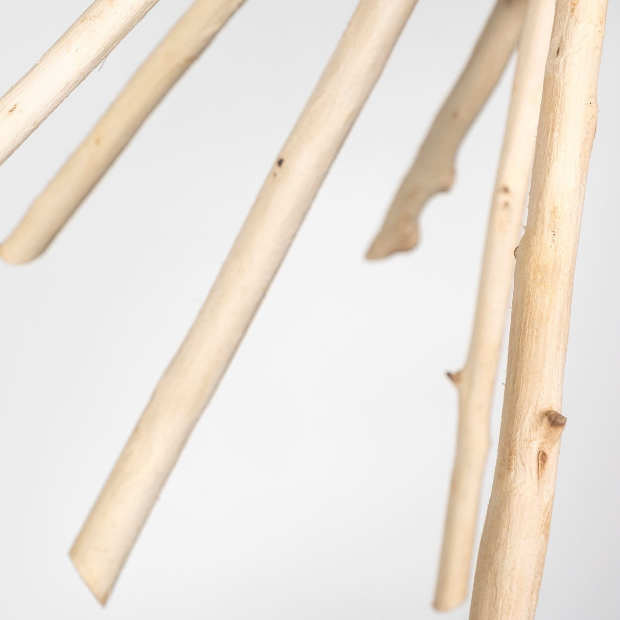 Jules 25x25 Blonde Wood and Black Metal Six Bulb Chandelier Light by Mercana at Eve Furniture