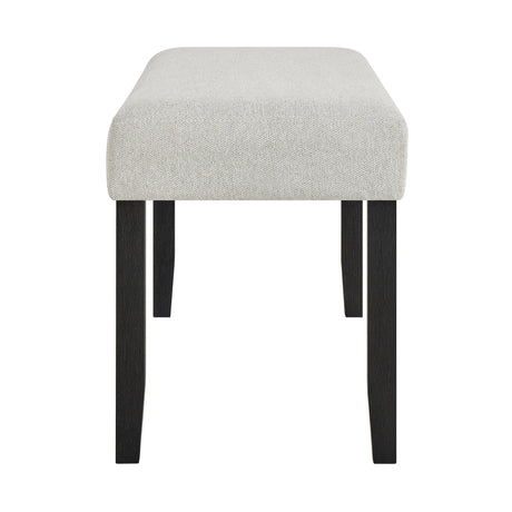 Jules Black and Light Gray Bench by Crown Mark at Eve Furniture