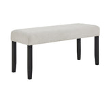 Jules Black and Light Gray Faux Marble Dining Set by Crown Mark at Eve Furniture