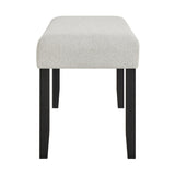 Jules Black and Light Gray Faux Marble Dining Set by Crown Mark at Eve Furniture