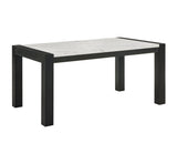 Jules Black and Light Gray Faux Marble Dining Set by Crown Mark at Eve Furniture