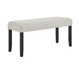 Jules Black and Light Gray Bench by Crown Mark at Eve Furniture