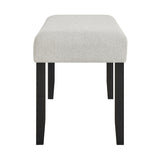 Jules Black and Light Gray Bench by Crown Mark at Eve Furniture