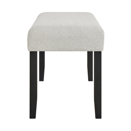 Jules Black and Light Gray Bench by Crown Mark at Eve Furniture