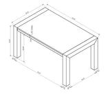 Jules Black and Light Gray Faux Marble Dining Set by Crown Mark at Eve Furniture