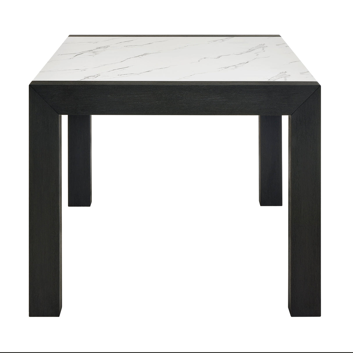 Jules Black and Light Gray Faux Marble Dining Set by Crown Mark at Eve Furniture