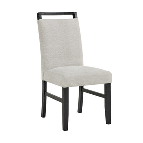 Jules Black/Light Gray Side Chair (Set of 2) by Crown Mark at Eve Furniture