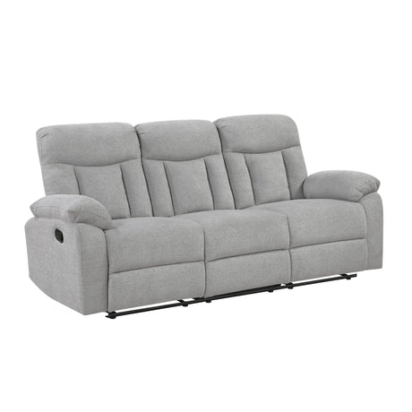 Jules Gray 2-Piece Double Reclining Set by Homelegance at Eve Furniture