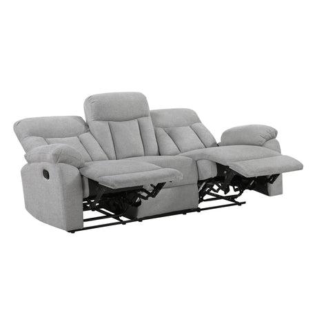 Jules Gray 2-Piece Double Reclining Set by Homelegance at Eve Furniture