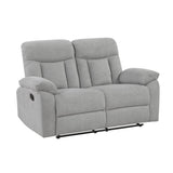 Jules Gray 2-Piece Double Reclining Set by Homelegance at Eve Furniture