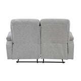 Jules Gray 2-Piece Double Reclining Set by Homelegance at Eve Furniture