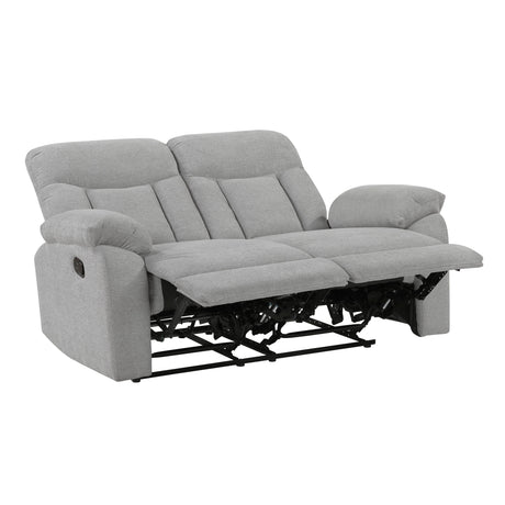 Jules Gray 2-Piece Double Reclining Set by Homelegance at Eve Furniture