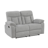 Jules Gray Double Reclining Living Room Set by Homelegance at Eve Furniture