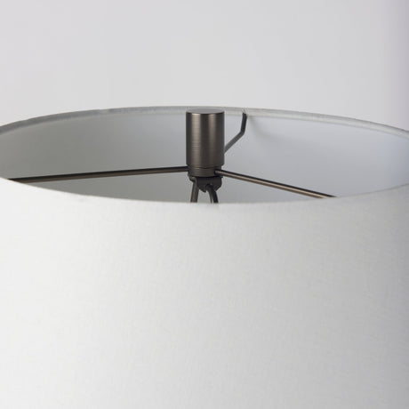 Julia 16.0L x 16.0W x 27.0H Gray Antique Painted Cement Table Lamp by Mercana at Eve Furniture