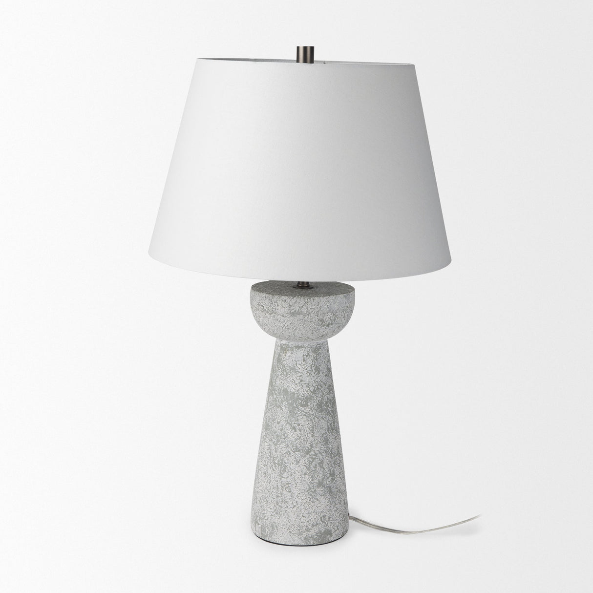 Julia Gray Antique Painted Cement Table Lamp by Mercana at Eve Furniture