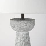 Julia Gray Antique Painted Cement Table Lamp by Mercana at Eve Furniture