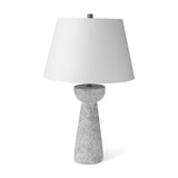Julia Gray Antique Painted Cement Table Lamp by Mercana at Eve Furniture