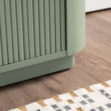 Julia Green Two-Door Cabinet by Crestview at Eve Furniture
