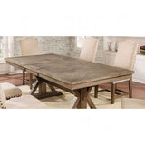 Julia Light Oak/Beige 7-Piece Dining Room Set by Furniture of America at Eve Furniture