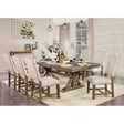 Julia Light Oak/Beige 7-Piece Dining Room Set