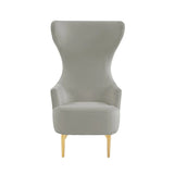 Julia Velvet Channel Tufted Wingback Chair by Inspire Me! Home Decor by TOV Furniture at Eve Furniture