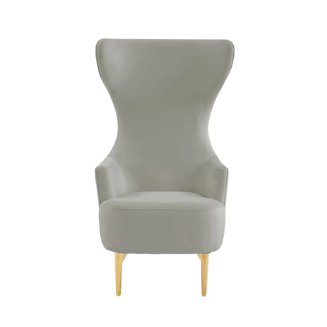 Julia Velvet Channel Tufted Wingback Chair by Inspire Me! Home Decor by TOV Furniture at Eve Furniture