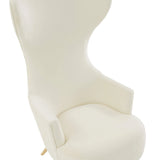 Julia Velvet Channel Tufted Wingback Chair by Inspire Me! Home Decor by TOV Furniture at Eve Furniture