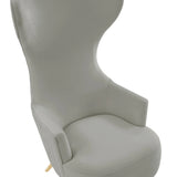 Julia Velvet Channel Tufted Wingback Chair by Inspire Me! Home Decor by TOV Furniture at Eve Furniture