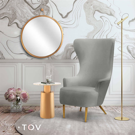 Julia Velvet Wingback Chair by Inspire Me! Home Decor by TOV Furniture at Eve Furniture