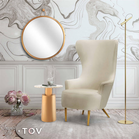 Julia Velvet Wingback Chair by Inspire Me! Home Decor by TOV Furniture at Eve Furniture