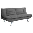 Julian Upholstered Tufted Convertible Sofa Bed Grey by Coaster at Eve Furniture
