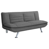 Julian Upholstered Tufted Convertible Sofa Bed Grey by Coaster at Eve Furniture
