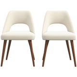 Juliana Mid Century Modern Upholstered Dining Chair (Set of 2) Polyester / Grey