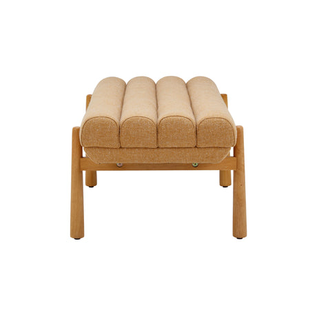 Julianna 56" Textured Fabric Bench by TOV Furniture at Eve Furniture
