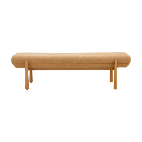 Julianna 56" Textured Fabric Bench by TOV Furniture at Eve Furniture