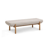 Julianna 56" Textured Fabric Bench by TOV Furniture at Eve Furniture