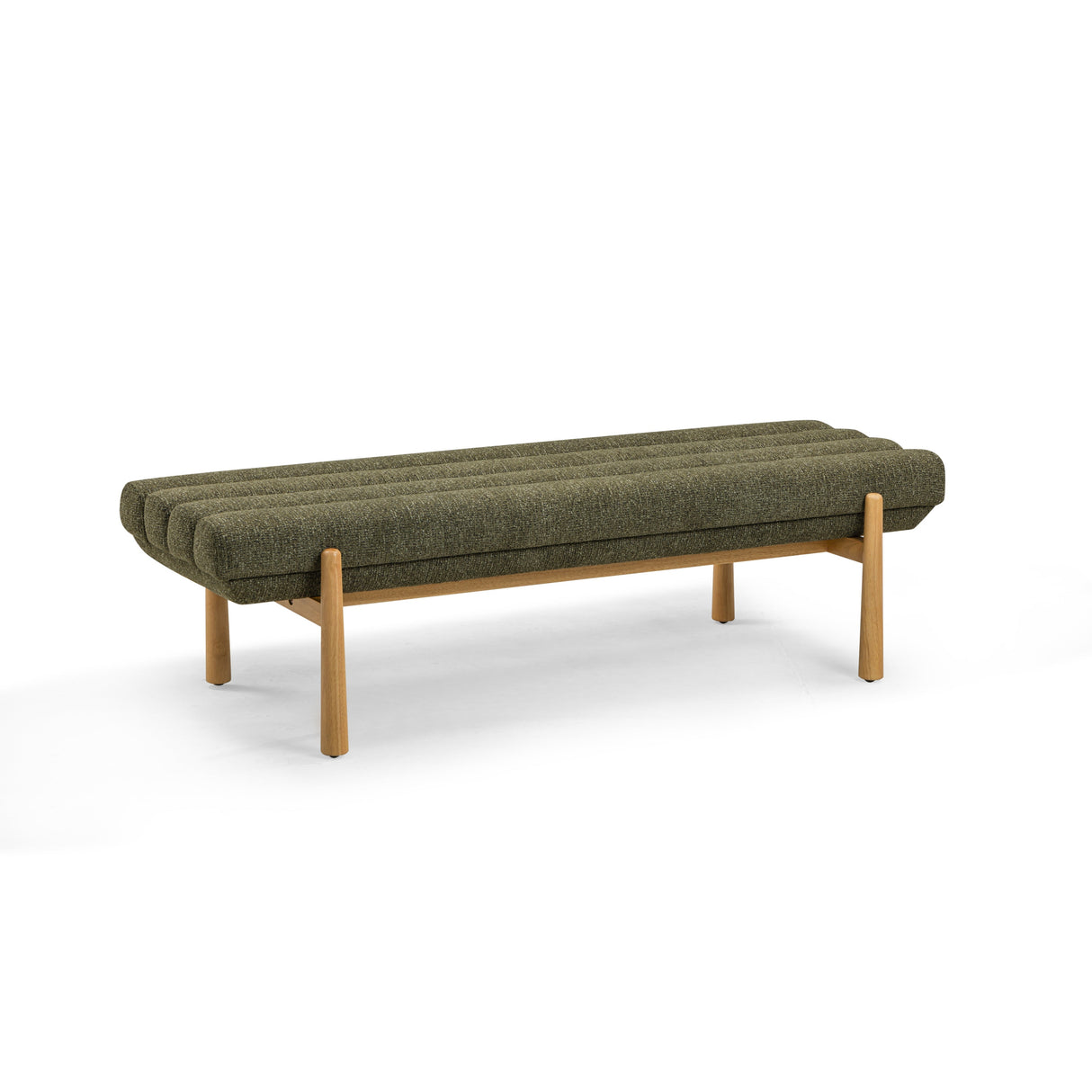 Julianna 56" Textured Fabric Bench by TOV Furniture at Eve Furniture