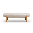 Julianna 56" Textured Fabric Bench by TOV Furniture at Eve Furniture