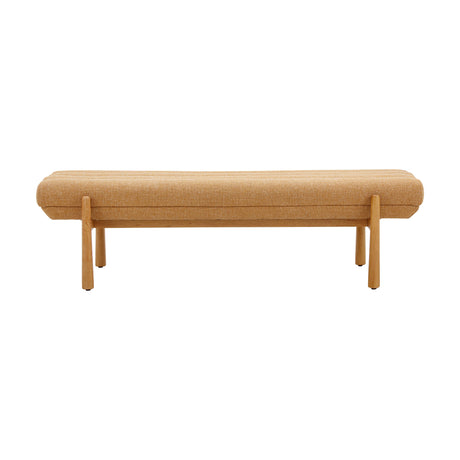 Julianna Sunflower Yellow Heavy Linen Bench by TOV Furniture at Eve Furniture