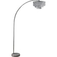 Julie Chrome Floor Lamp by Furniture of America at Eve Furniture