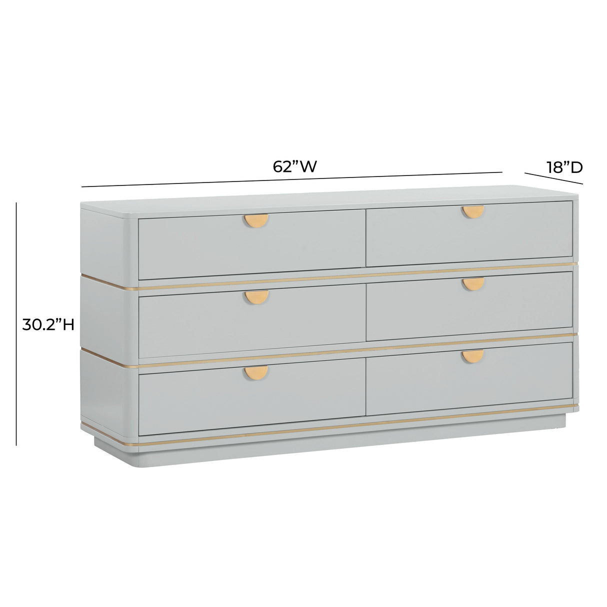 Julieta 6 Drawer Dresser by TOV Furniture at Eve Furniture