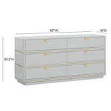 Julieta 6 Drawer Dresser by TOV Furniture at Eve Furniture