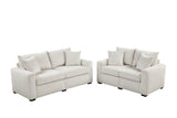 Julio Beige Sofa and Loveseat by Happy Homes at Eve Furniture