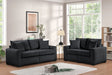 Julio Black Sofa and Loveseat by Happy Homes at Eve Furniture