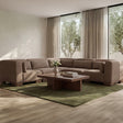 June Dark Brown Classic L Modular Sectional by Moe's Home at Eve Furniture